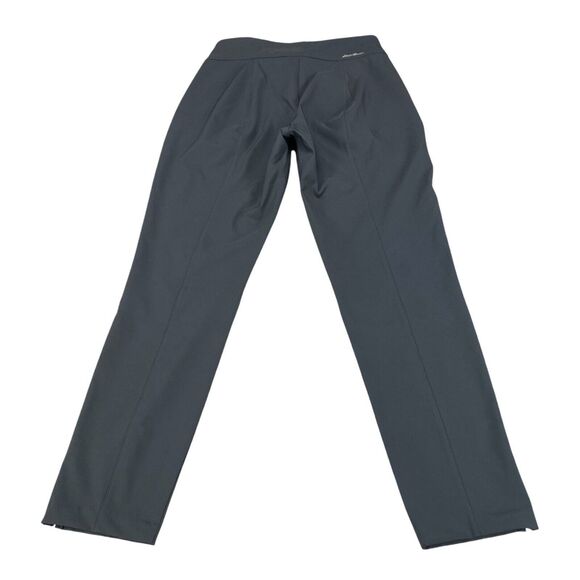 Eddie Bauer Pants Womens Sz 2 Gray Ankle Slit Zipper Pockets Flat Front Outdoor - Picture 2 of 16